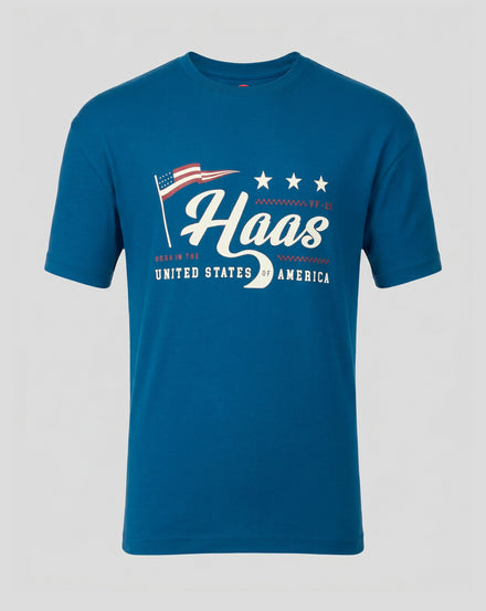 Haas Racing F1 USA Flag T-Shirt - Poseidon T-shirts Haas F1 Racing Team 