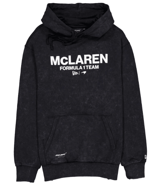 McLaren F1 x New Era Washed Logo Hoodie - Stone/Black/Taupe Hoodies McLaren-Castore XS Black 
