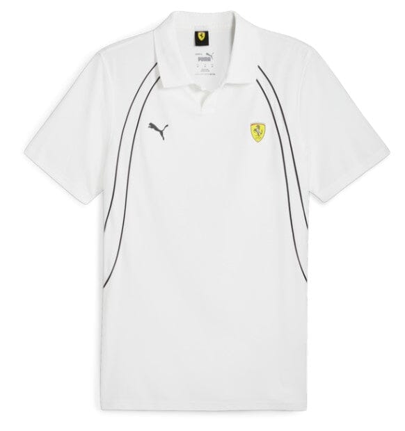 Scuderia Ferrari F1 Puma Men's Race Polo Shirt - White/Red Polos Scuderia Ferrari S White 