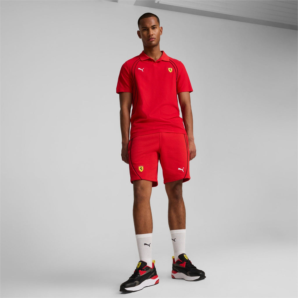Scuderia Ferrari F1 Puma Men's Race Polo Shirt - White/Red Polos Scuderia Ferrari 