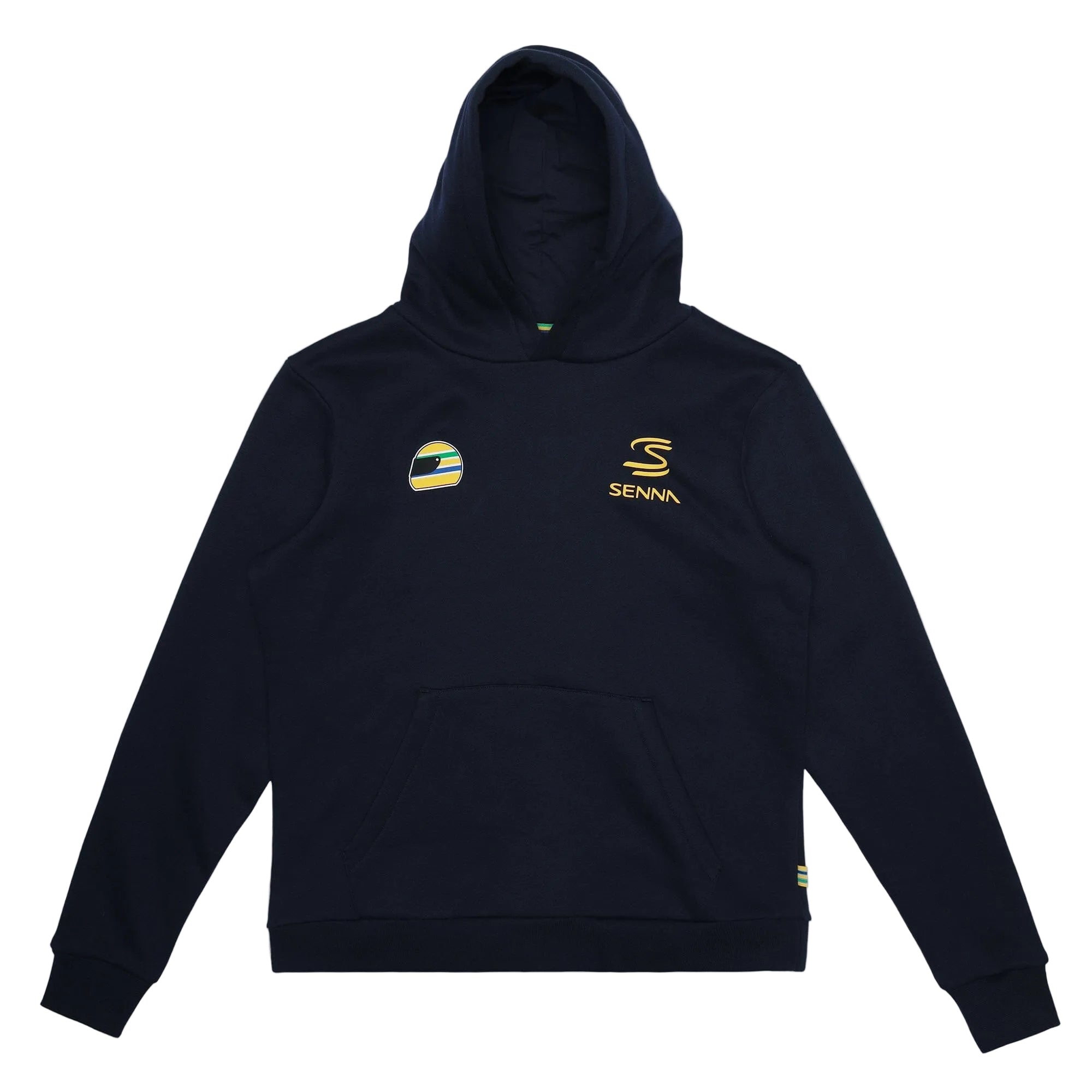Ayrton Senna F1 #12 Pullover Hoodie - Navy Hoodies Ayrton Senna 