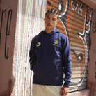 Ayrton Senna F1 #12 Pullover Hoodie - Navy Hoodies Ayrton Senna 