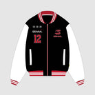 Ayrton Senna F1 Varsity Jacket - Black Jackets Ayrton Senna 