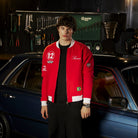 Ayrton Senna F1 x Tag Heuer Varsity Jacket - Red Jackets Ayrton Senna 