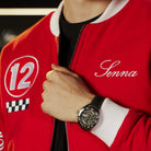 Ayrton Senna F1 x Tag Heuer Varsity Jacket - Red Jackets Ayrton Senna 