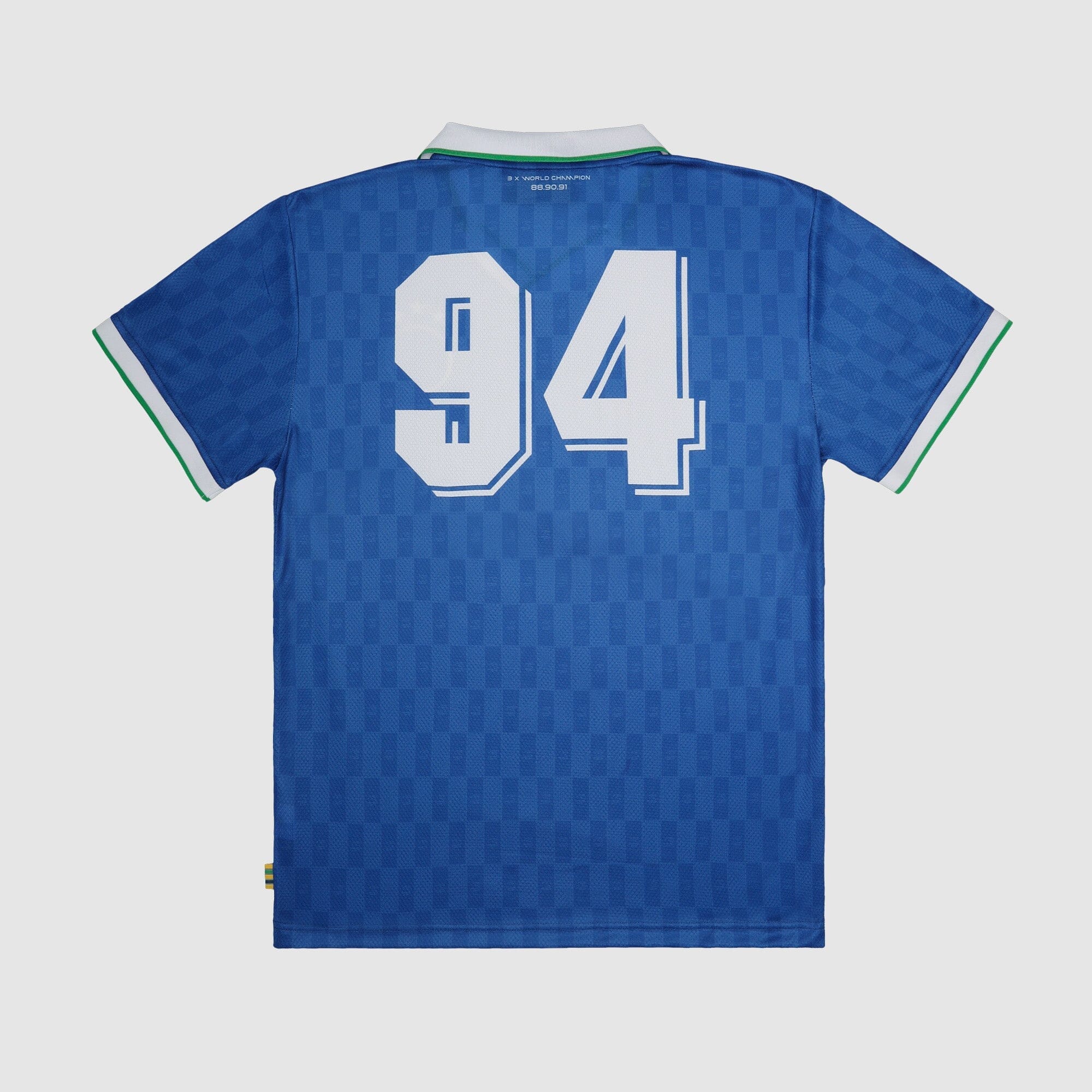 Ayrton Senna F1 94 Kids Relaxed Fit Jersey - Youth Blue/Yellow Polos Ayrton Senna 