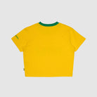 Ayrton Senna F1 Women's Brazil Crop T-Shirt - Yellow T-shirts Ayrton Senna 