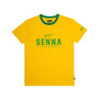 Ayrton Senna F1 Men's Brazil T-Shirt - Yellow T-shirts Ayrton Senna 