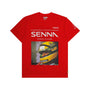 Ayrton Senna F1 Race T-Shirt - Black/Red T-shirts Ayrton Senna XS Red 
