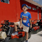 Ayrton Senna F1 Kids Senninha Face T-Shirt - Youth Blue T-shirts Ayrton Senna 