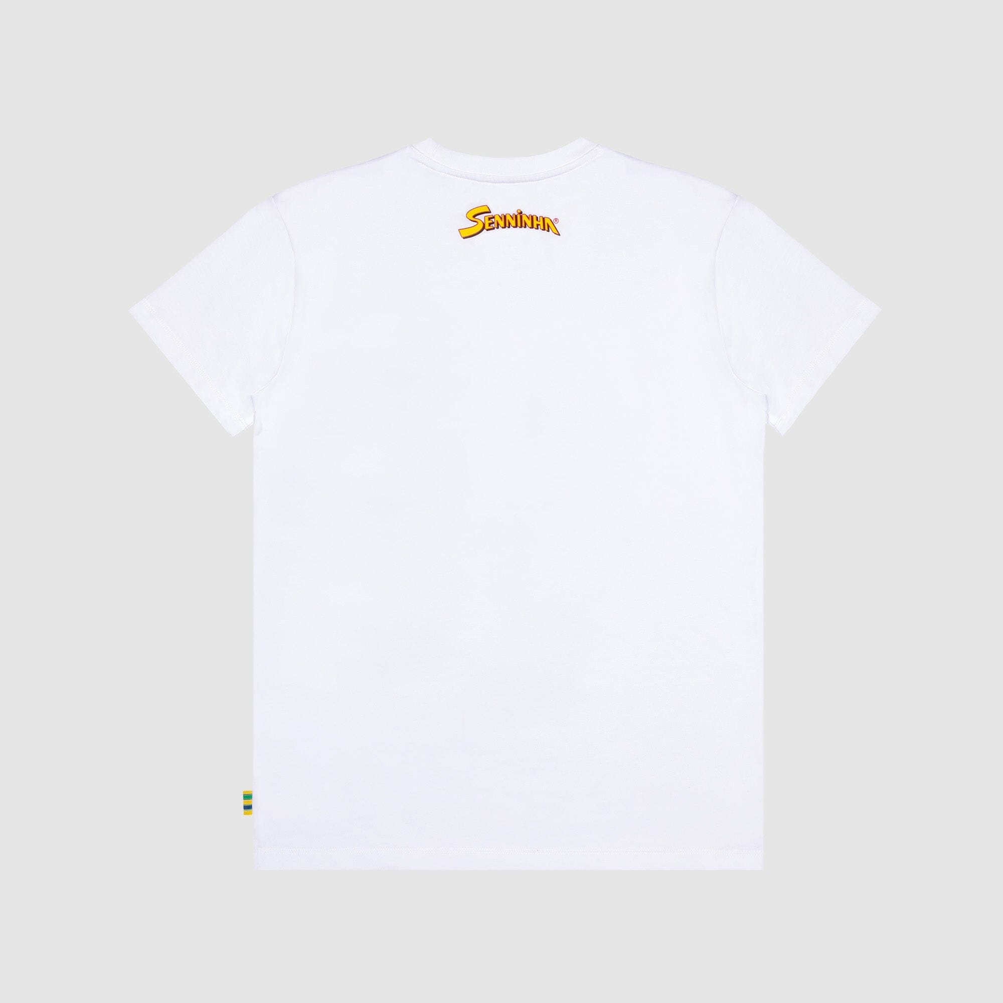Ayrton Senna F1 Senninha Face T-Shirt - White T-shirts Ayrton Senna 