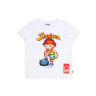Ayrton Senna F1 Kids Senninha Figure T-Shirt - Youth White T-shirts Ayrton Senna 