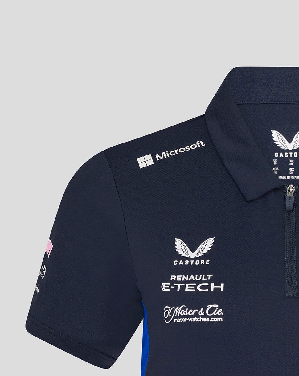 Alpine Racing F1 2025 Women's Team Polo Shirt- Navy Polos Alpine 