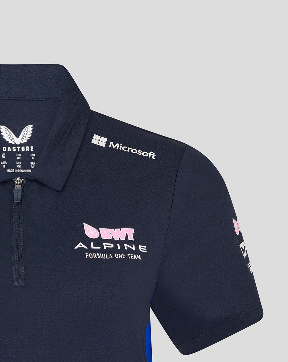 Alpine Racing F1 2025 Women's Team Polo Shirt- Navy Polos Alpine 