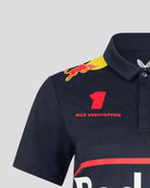 Red Bull Racing F1 Women's 2025 Max Verstappen Team Polo Shirt- Navy Polos Red Bull Racing 