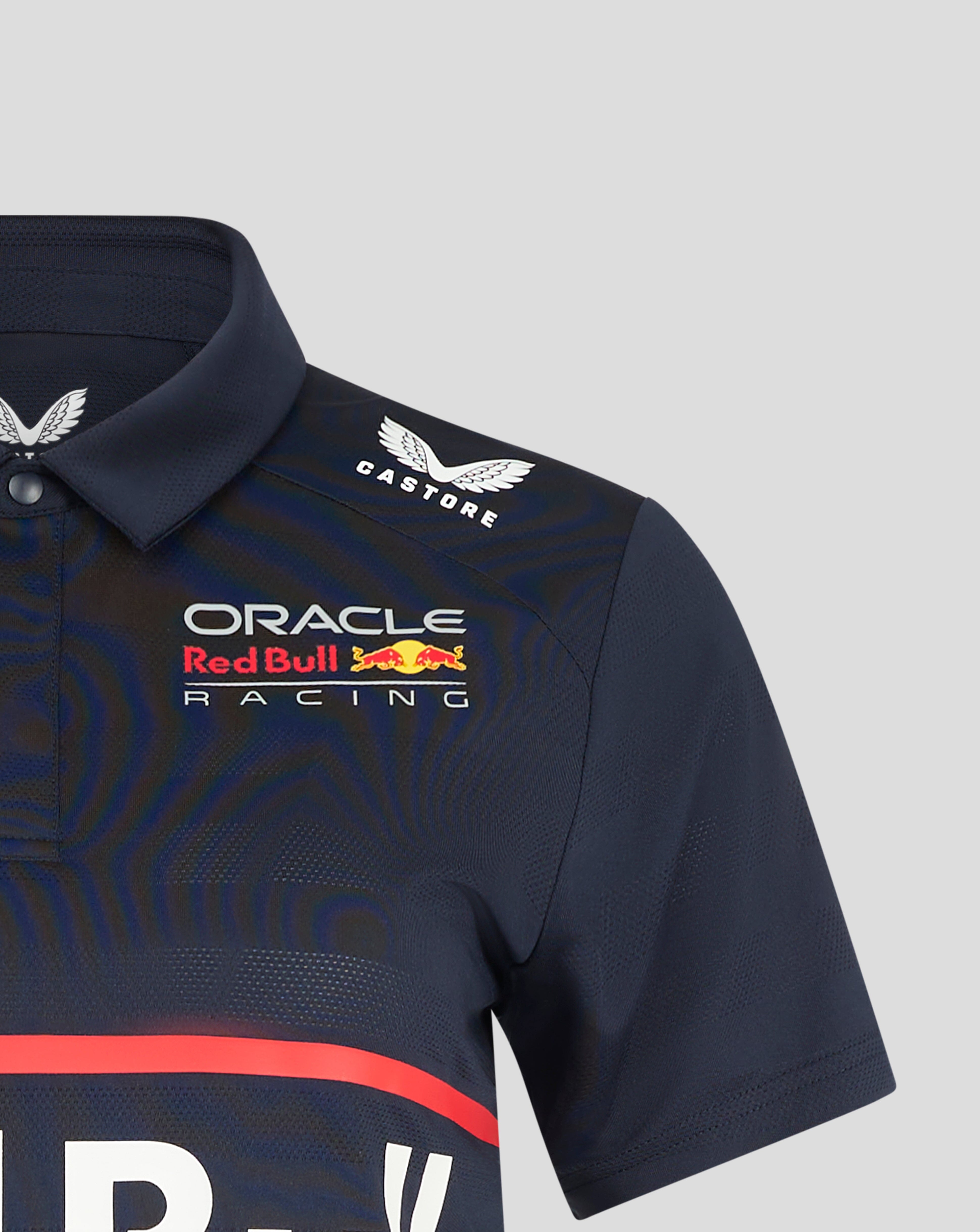 Red Bull Racing F1 Women's 2025 Max Verstappen Team Polo Shirt- Navy Polos Red Bull Racing 