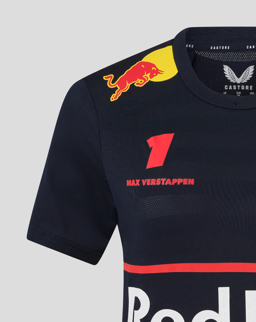 Red Bull Racing F1 Women's 2025 Max Verstappen Team T-Shirt- Navy T-shirts Red Bull Racing 