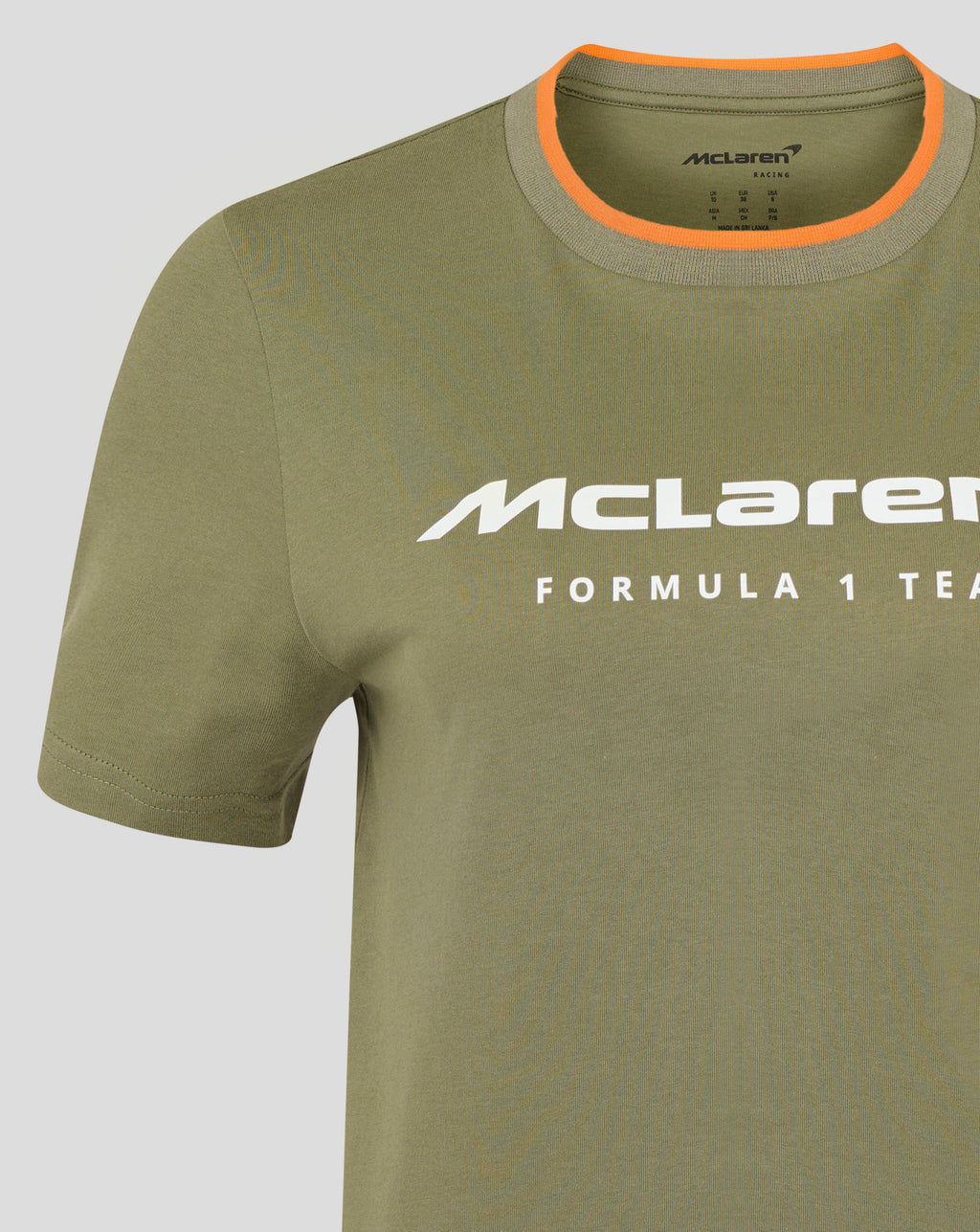 McLaren F1 Women's Core Essentials Logo T-Shirt - Deep Lichen Green T-shirts McLaren-Castore 