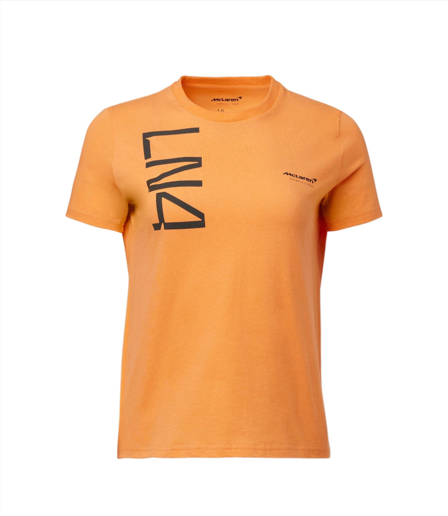 McLaren F1 Woman's Lando Norris Core T-Shirt- Black T-shirts McLaren-Castore XS Orange 