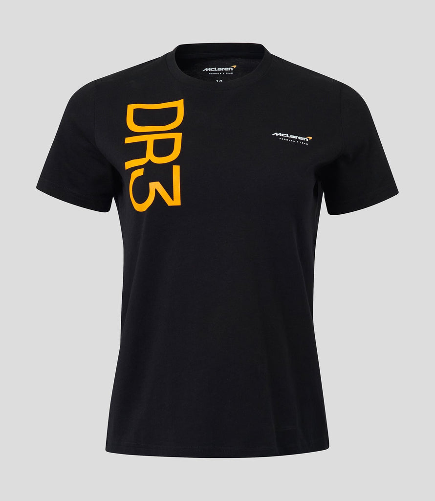 McLaren F1 Women's Daniel Ricciardo Core T-Shirt -Black/Orange/Grey T-shirts McLaren-Castore XXS Black 