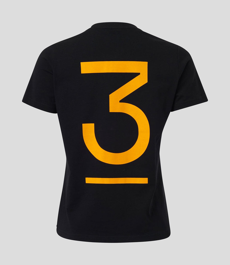 McLaren F1 Women's Daniel Ricciardo Core T-Shirt -Black/Orange/Grey T-shirts McLaren-Castore 