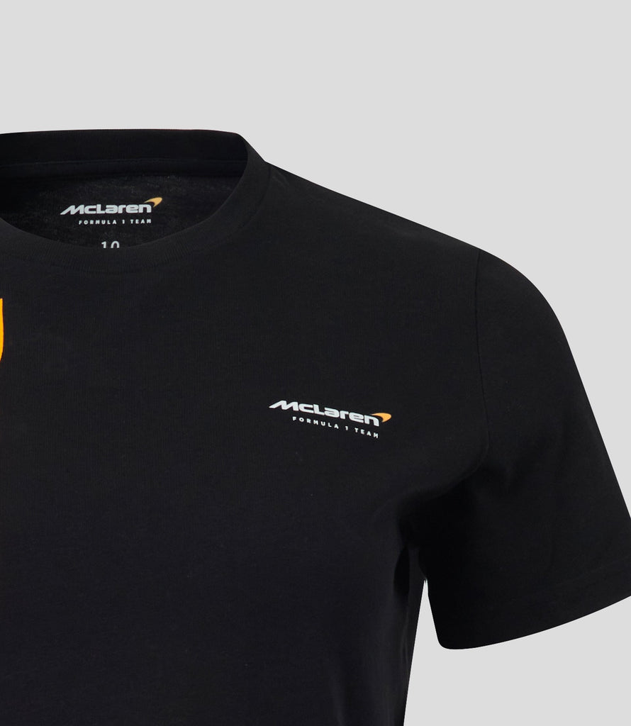McLaren F1 Women's Daniel Ricciardo Core T-Shirt -Black/Orange/Grey T-shirts McLaren-Castore 