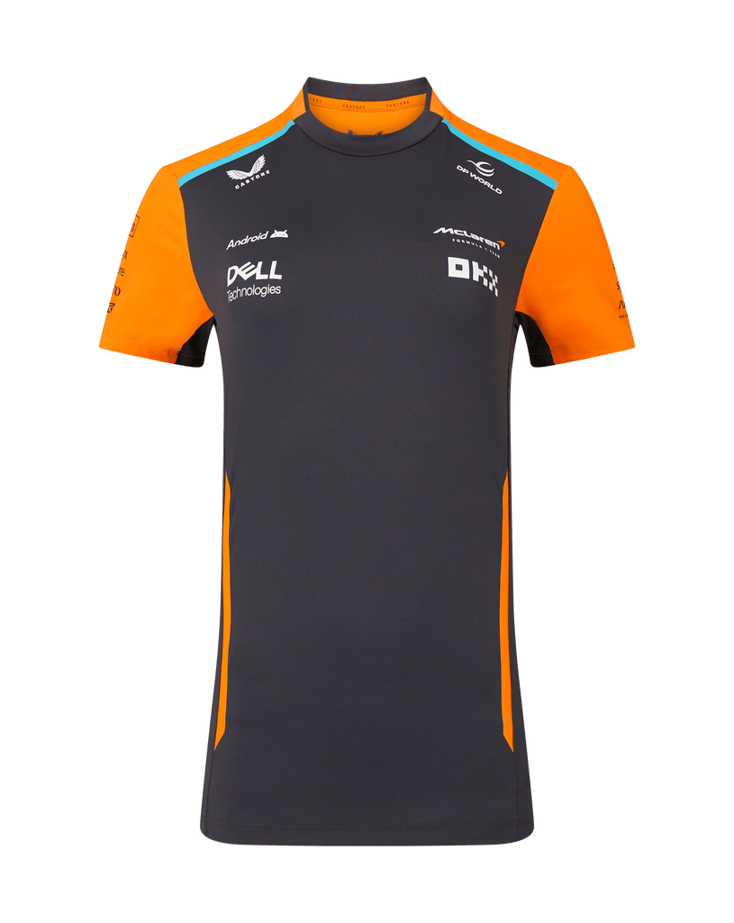 McLaren F1 2024 Women's Team T-Shirt - Papaya/Phantom T-shirts McLaren-Castore 