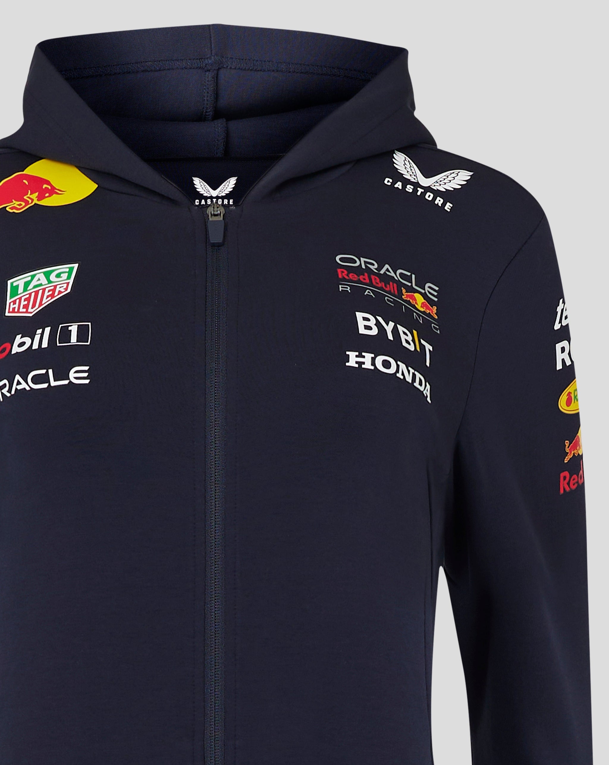Red Bull Racing F1 Women's 2024 Team Full Zip Hooded Sweatshirt- Navy