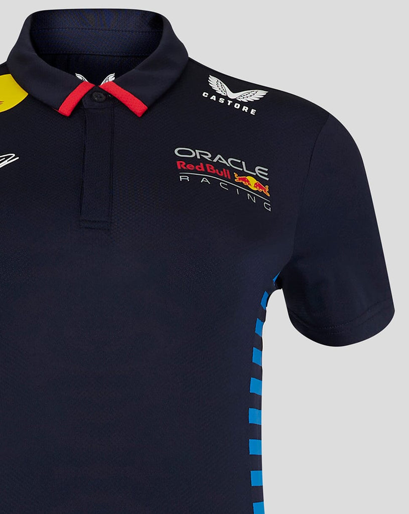 Red Bull Racing F1 Women's 2024 Sergio "Checo" Perez Team Polo Shirt- Navy Polos Red Bull Racing 