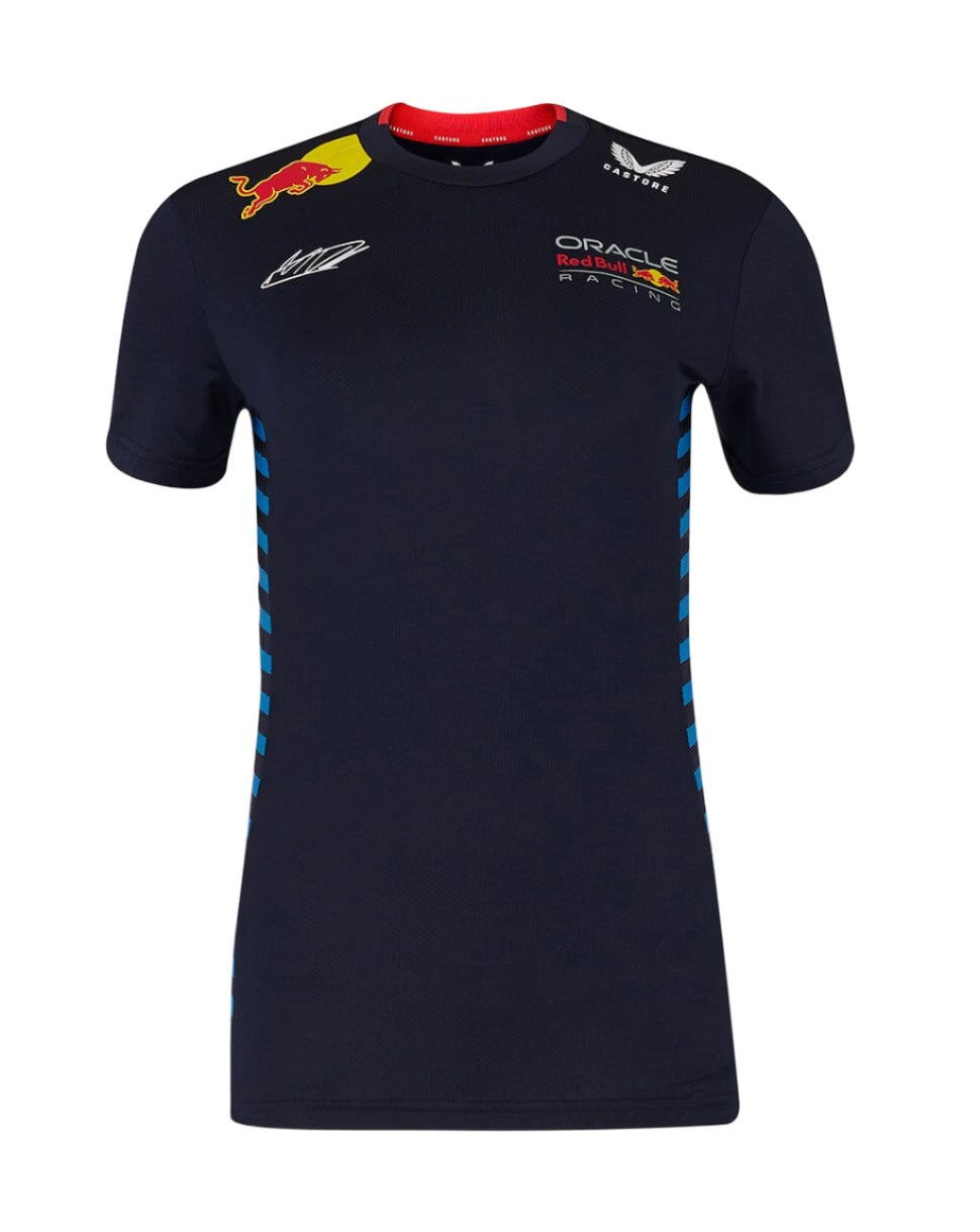 Red Bull Racing F1 Women's 2024 Max Verstappen Team T-Shirt- Navy T-shirts Red Bull Racing 