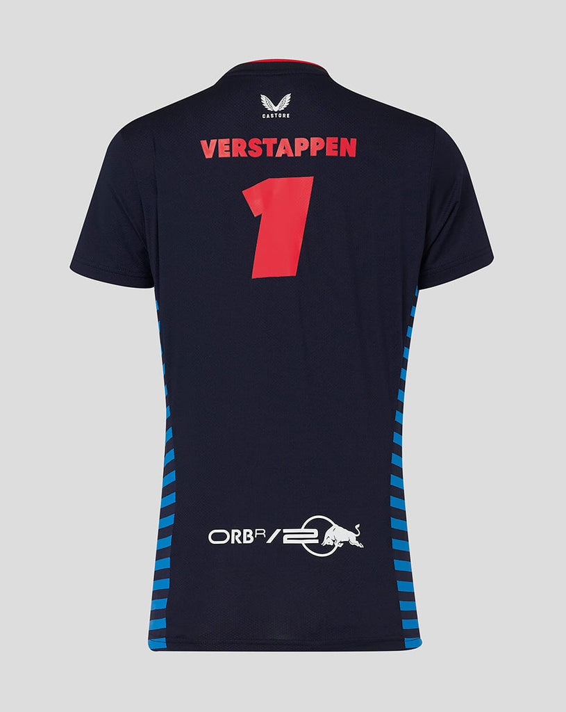 Red Bull Racing F1 Women's 2024 Max Verstappen Team T-Shirt- Navy T-shirts Red Bull Racing 