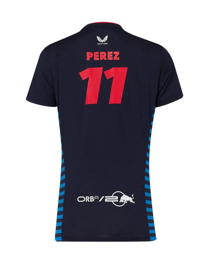 Red Bull Racing F1 Women's 2024 Sergio "Checo" Perez Team T-Shirt- Navy T-shirts Red Bull Racing 