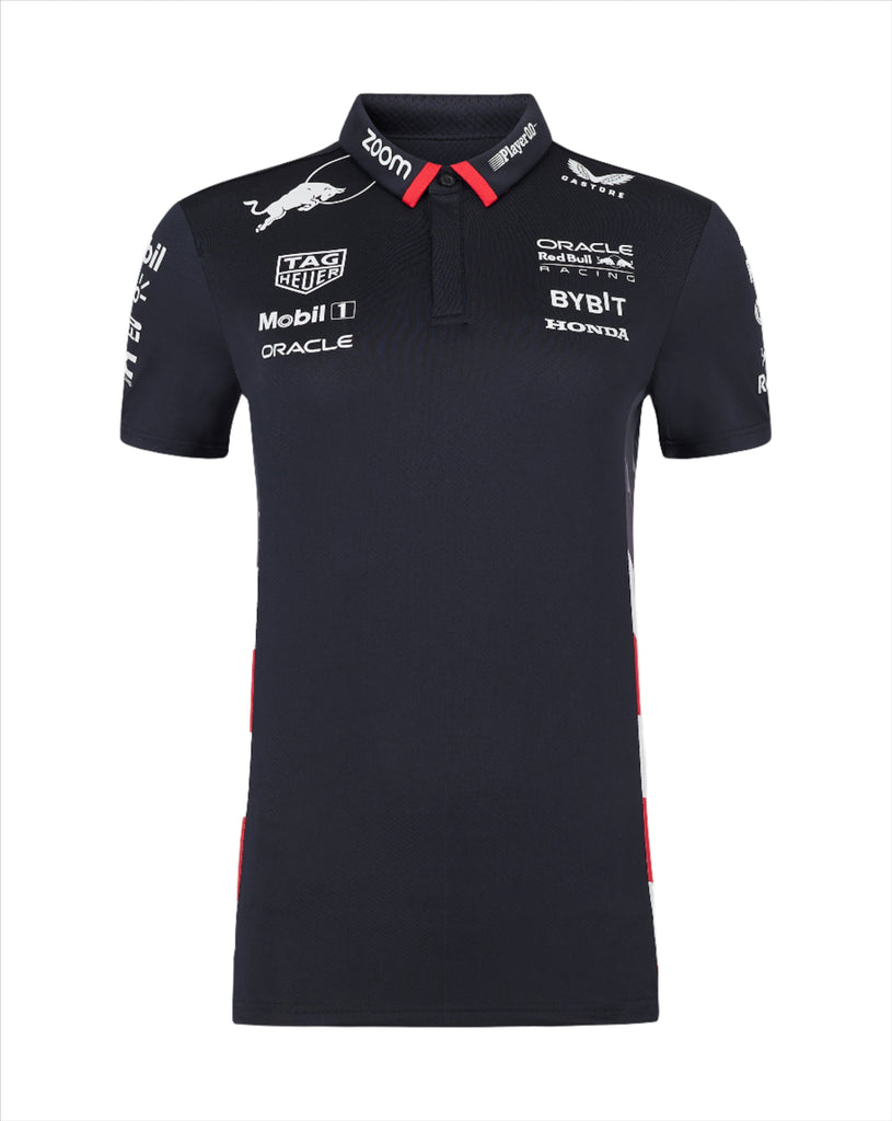 Red Bull Racing F1 Women's 2024 Special Edition America Race Team Polo Shirt- Navy Polos Red Bull Racing 