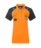 McLaren F1 2025 Women's Lando Norris Team Polo Shirt - Papaya Polos McLaren-Castore 