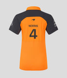 McLaren F1 2025 Women's Lando Norris Team Polo Shirt - Papaya Polos McLaren-Castore 
