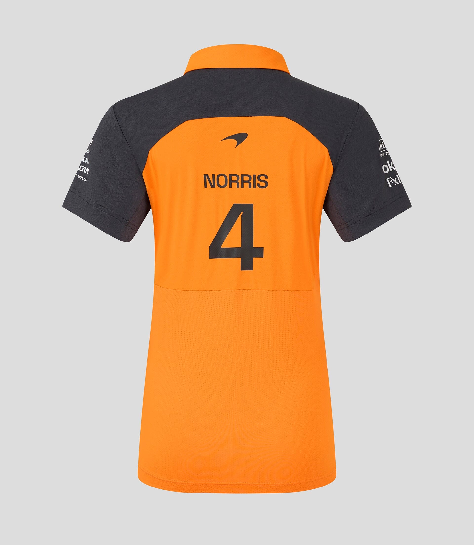 McLaren F1 2025 Women's Lando Norris Team Polo Shirt - Papaya Polos McLaren-Castore 