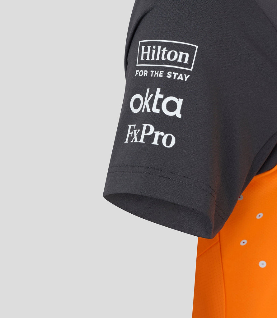 McLaren F1 Women's 2025 Oscar Piastri Team Drivers Polo Shirt- Papaya Polos McLaren-Castore 