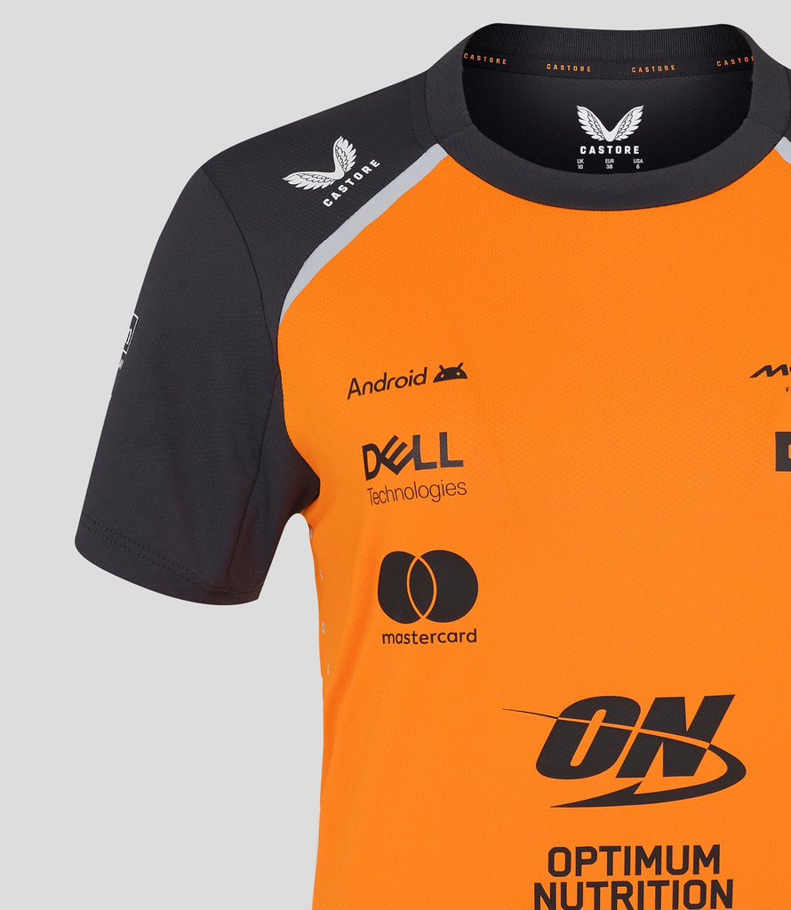 McLaren F1 2025 Women's Team T-Shirt - Papaya/Phantom T-shirts McLaren-Castore 