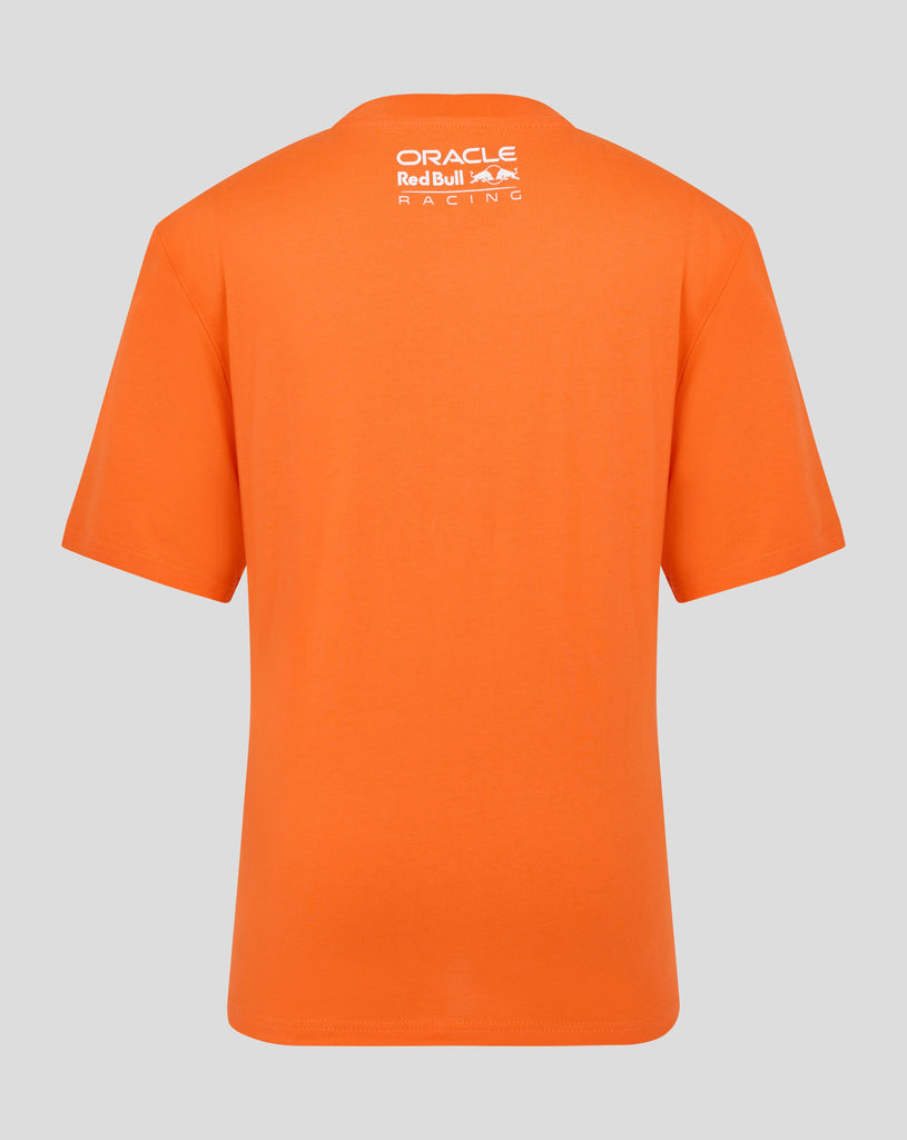 Red Bull Racing F1 Kids Max Verstappen Puzzle T-Shirt - Youth Exotic Orange T-shirts Red Bull Racing 