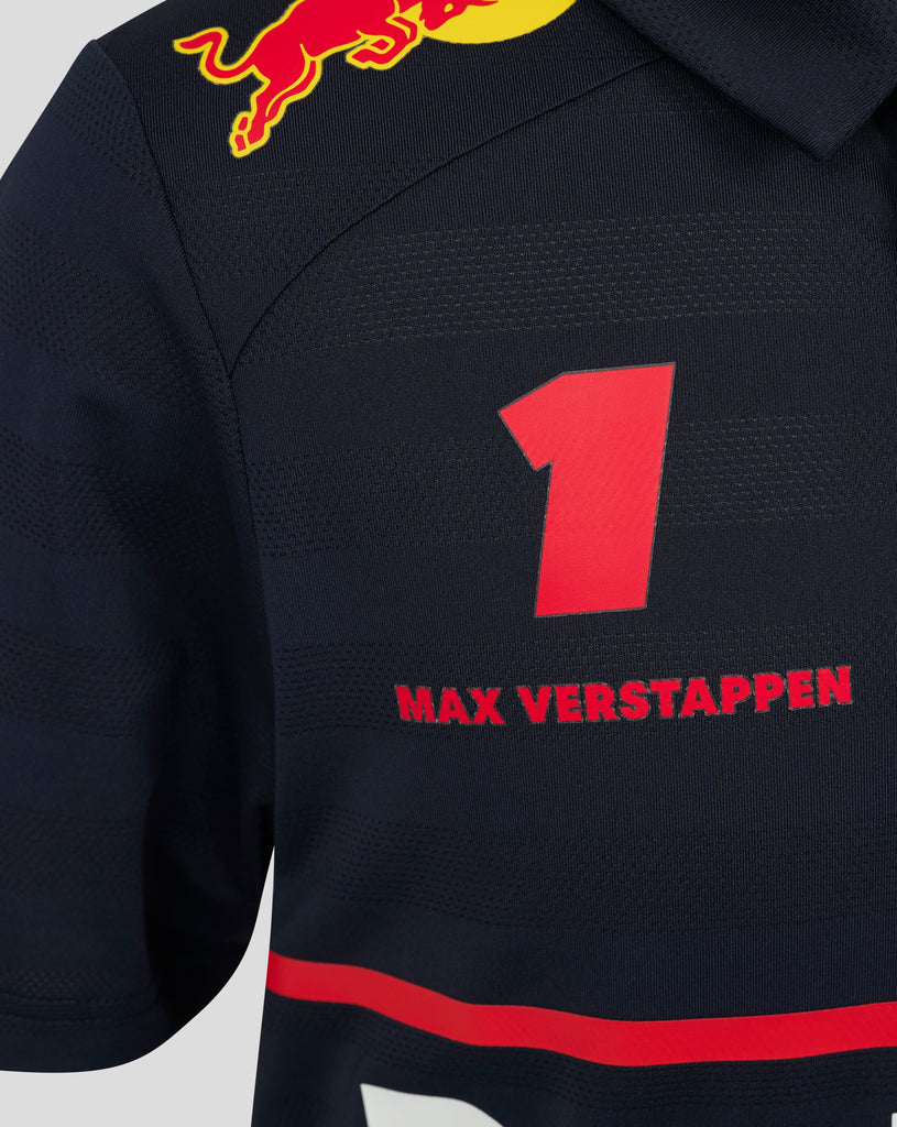 Red Bull Racing F1 Kid's 2025 Max Verstappen Team Polo Shirt- Youth Navy Polos Red Bull Racing 