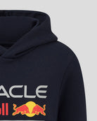Red Bull Racing F1 Kid's Large Logo Hoodie - Youth Navy Hoodies Red Bull Racing 