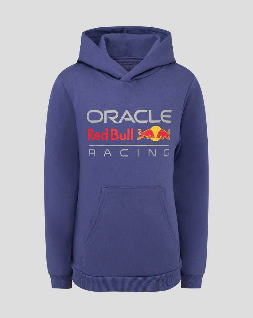 Red Bull Racing F1 Kid's Large Logo Hoodie - Youth Navy/Blue/Gray Hoodies Red Bull Racing S Blue 