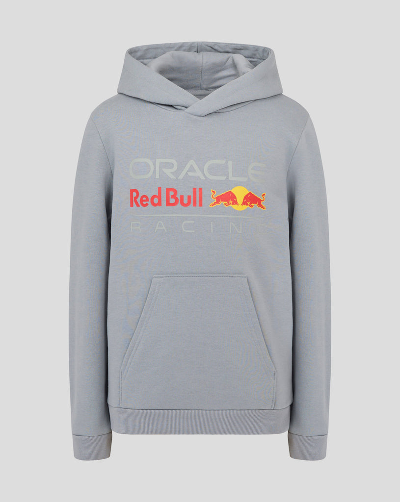 Red Bull Racing F1 Kid's Large Logo Hoodie - Youth Navy/Blue/Gray Hoodies Red Bull Racing S Gray 
