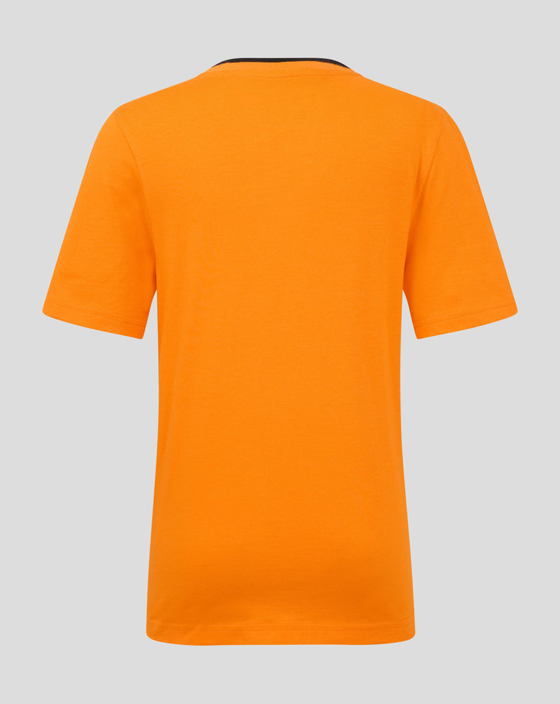 McLaren F1 Kids Core Essentials Logo T-Shirt - Youth White/Papaya/Black T-shirts McLaren-Castore 