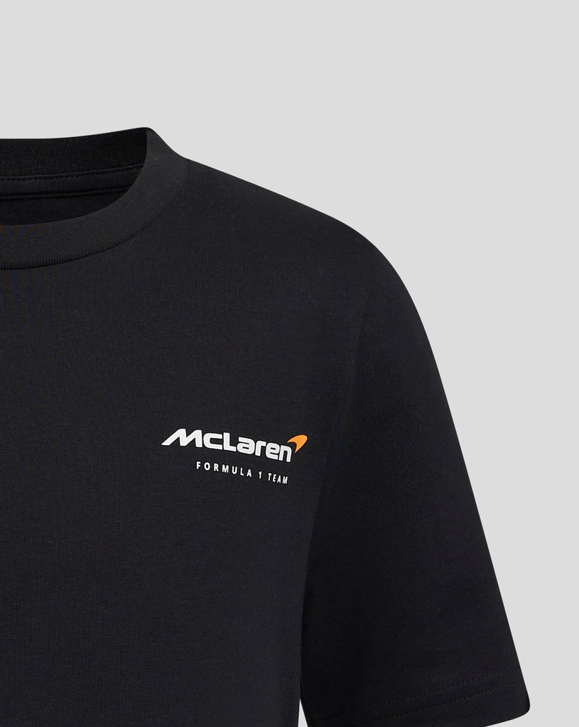 McLaren F1 Oscar Piastri Kids Driver T-Shirt- Youth Caviar Black T-shirts McLaren-Castore 