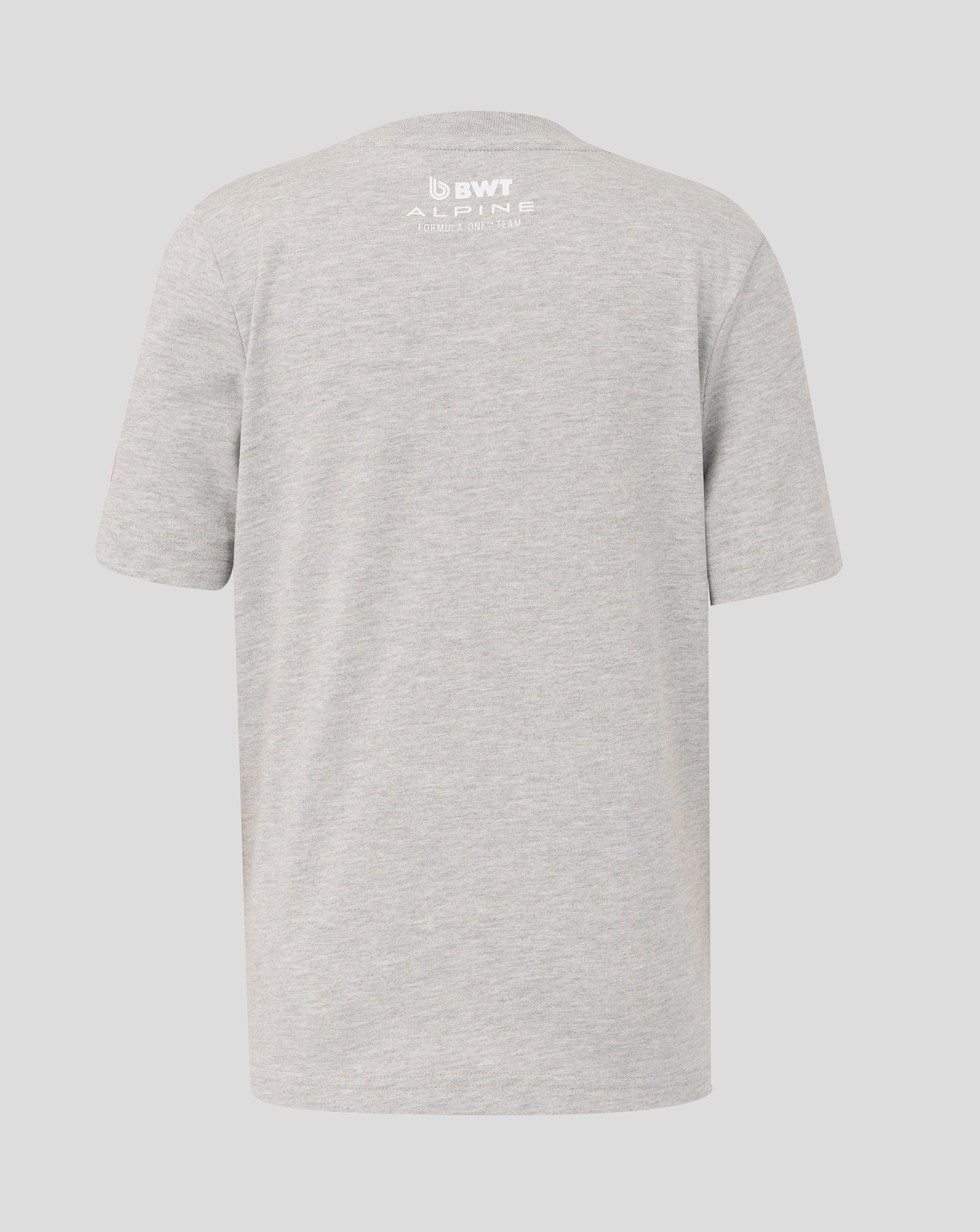 Alpine Racing F1 Kids 'A' Graphic T-Shirt - Youth Grey