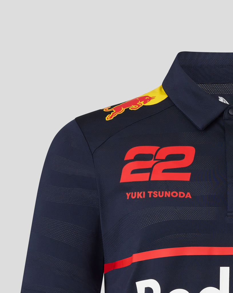 Red Bull Racing F1 Kid's 2025 Yuki Tsunoda Team Polo Shirt- Youth Navy Polos Red Bull Racing 
