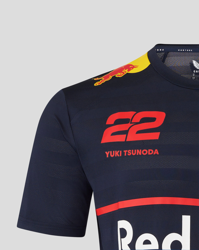 Red Bull Racing F1 Kid's 2025 Yuki Tsunoda Team T-Shirt - Youth Navy T-shirts Red Bull Racing 