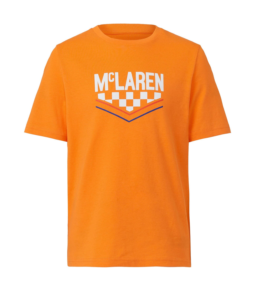 McLaren Racing F1 Special Edition Kids Monaco GP Triple Crown T-Shirt - Youth Orange T-shirts McLaren-Castore 