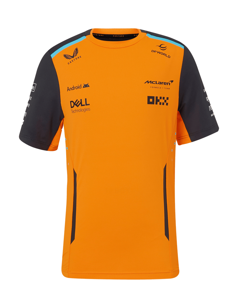 McLaren F1 Kids 2024 Replica Set Up T-Shirt- Youth Papaya/Phantom T-shirts McLaren-Castore 